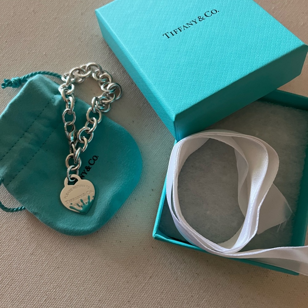 Return to Tiffany blue splash bracelet return to Tiffany
